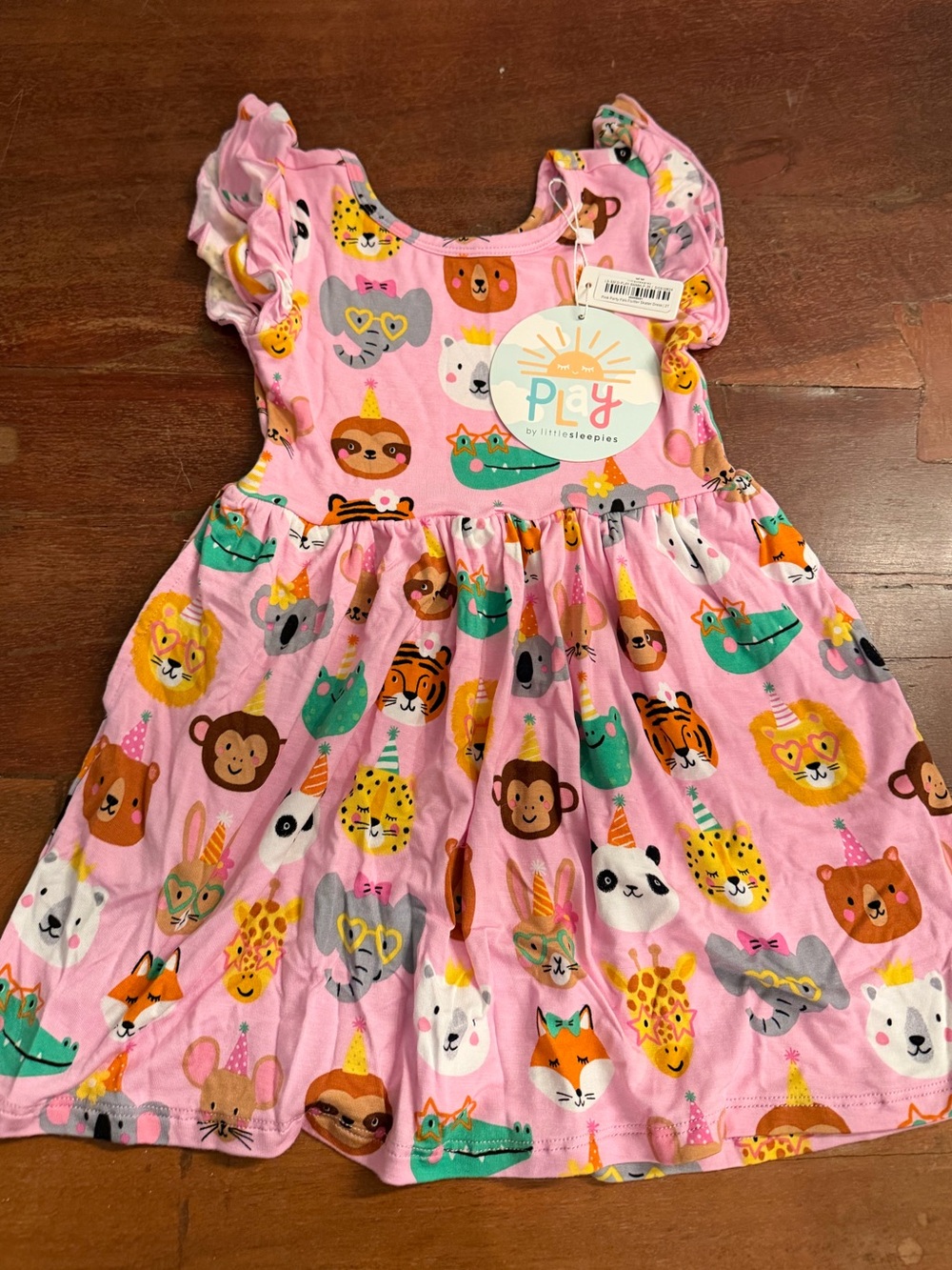 Little Sleepies Pink Party Animal Girls' Dress NWT